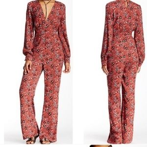 Free People Rust Colored Jump Suit